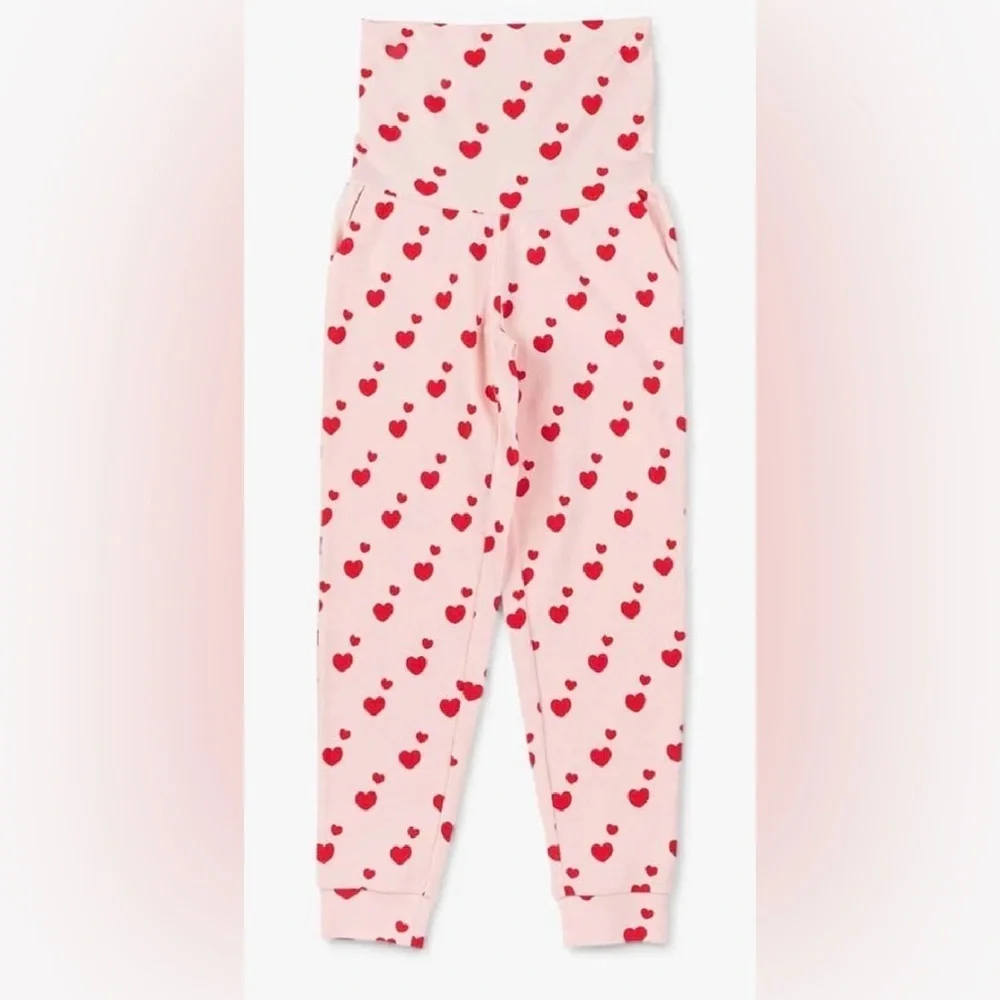 Monica + Andy Maternity hearts print pajamas - S - - Picture 3 of 5